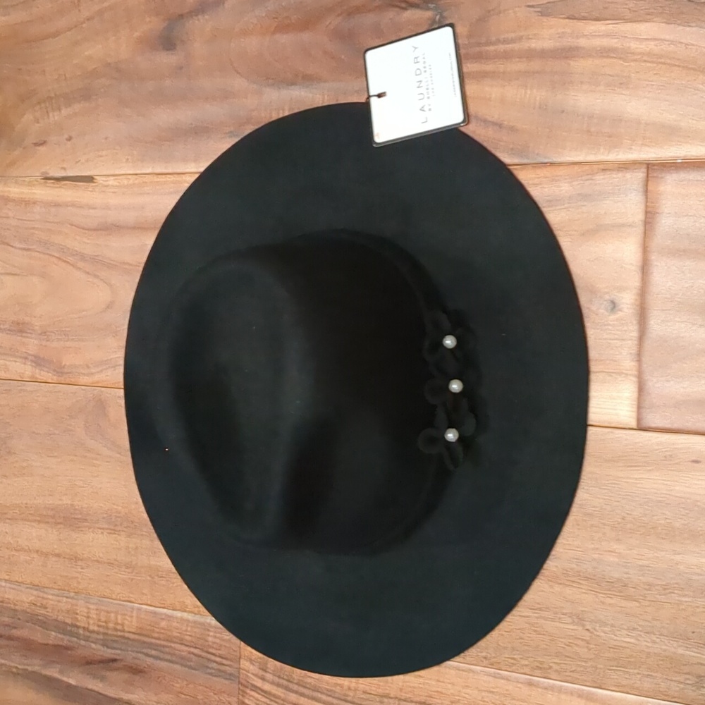 Laundry by Shelli Segal Felted Wool Panama 3.25 Brim Hat New with Tags ❤️
